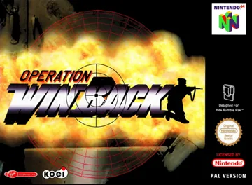 Operation WinBack (Europe) (En,Fr,De,Es,It) box cover front